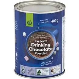 Woolworths Instant Chocolate Powdered Drink 400g