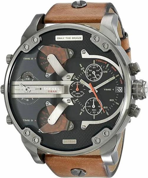 Diesel Mr. Daddy 2.0 Chronograph Silver Dial Men's Watch DZ7394