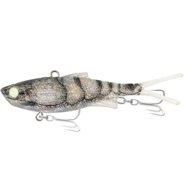 Samaki Vibelicious Fork Tail Soft Vibe Lure 85mm Ghost Prawn