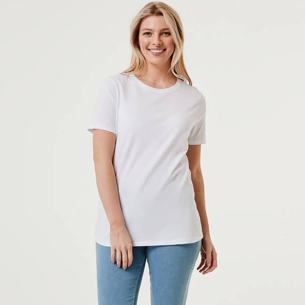 Kmart Basic T-shirt-White Size: 6