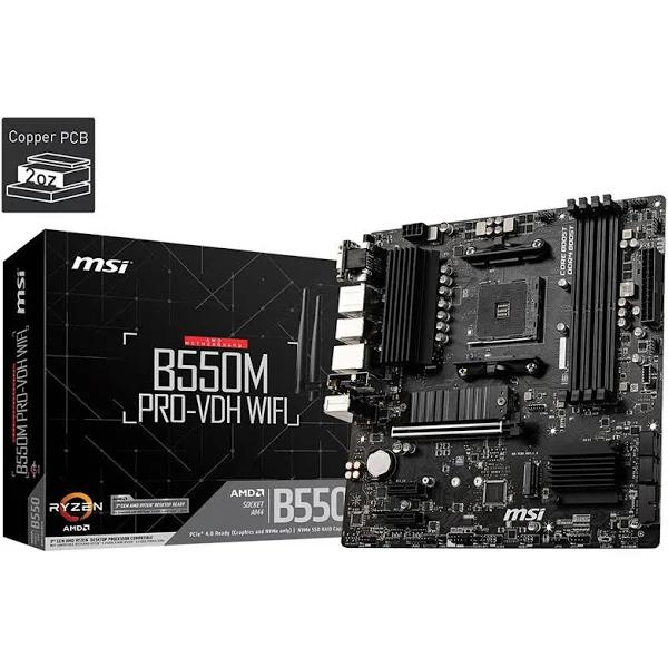 MSI B550M PRO-VDH Wifi AM4 mATX Motherboard