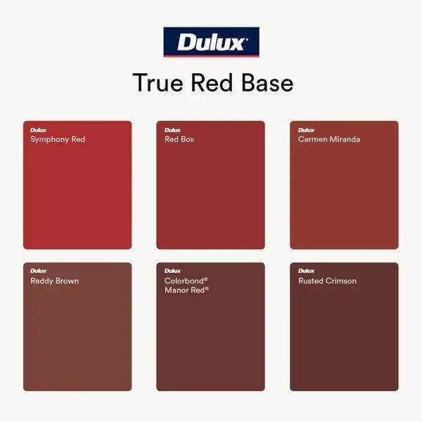 Dulux Weathershield UV Water Mould Exterior Paint Gloss Black 1L Gloss Red Box (Tru Red Base)