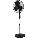 Heller HFP40R 40cm Oscillating Pedestal Fan Black With Remote Control