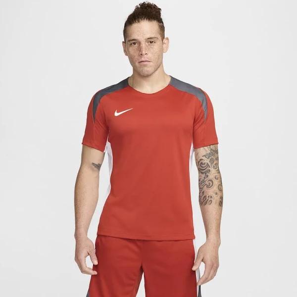 Nike Strike Men's Dri-FIT Short-Sleeve Football Top - Red - Polyester - 50% Recycled Polyester