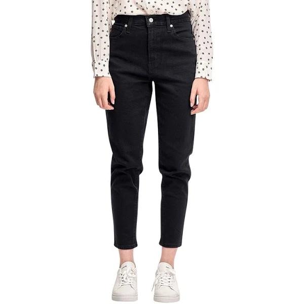 Levi's High-Waisted Mom Jeans in Flash Black 28/29