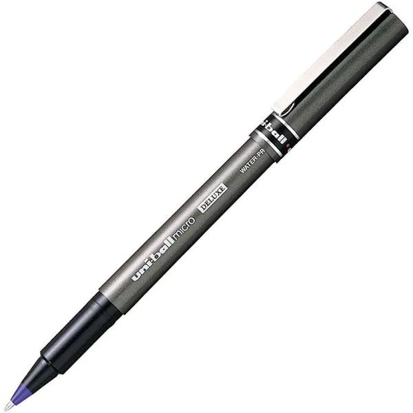 Uni-Ball Deluxe Liquid Ink Rollerball Pen 0.5mm Blue