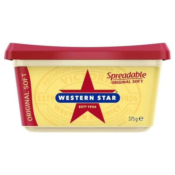 Western Star Original Soft Spreadable Butter 375g