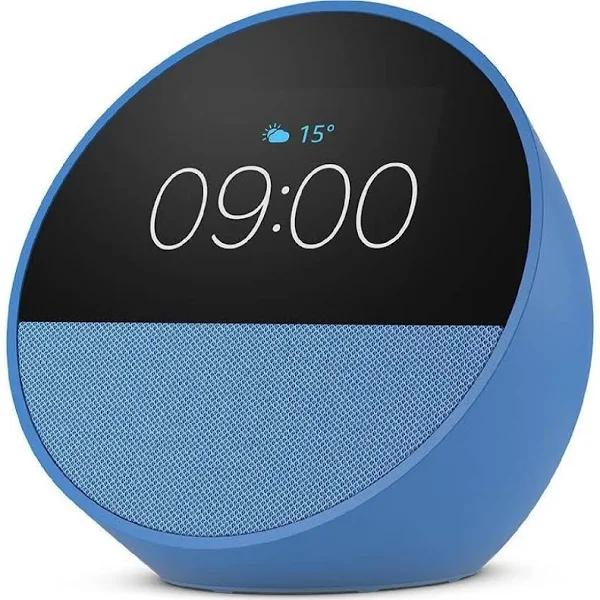 Amazon Echo Spot Smart Alarm Clock with Alexa Ocean Blue