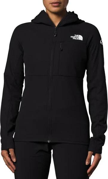 Womens The North Face Summit Futurefleece Black Full Zip Logo Hoodie