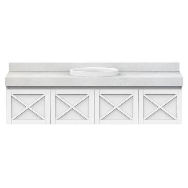 ADP Charleston Solid Surface Wall Hung Vanity, 1800mm Centre Bowl