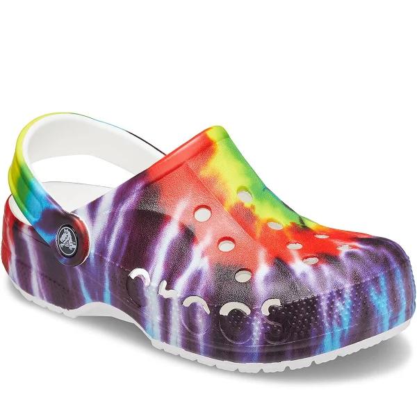 Crocs Men's Baya Tie Dye Clog Sandals (Multi, Size M11 US)