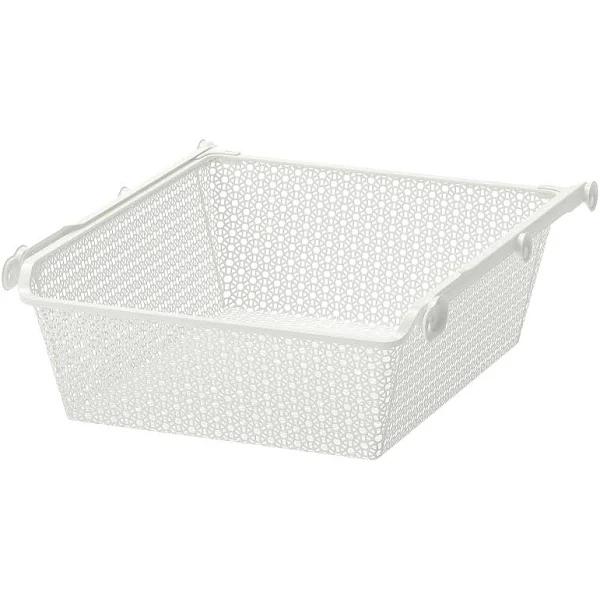 IKEA - KOMPLEMENT Metal Basket with Pull-out Rail, White 50x58 cm