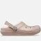 Crocs Beige Classic Lined Clogs