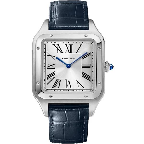 Cartier Men's Santos Silver Dial Watch - WSSA0032 46mm