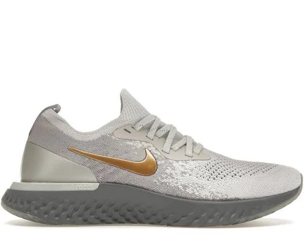 Nike Epic React Flyknit Vast Grey Metallic Gold (Women's)