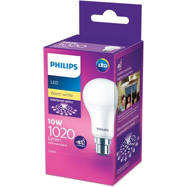 Philips A60 B22 LED 1020Lm Warm White 10W Globe