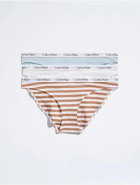 Calvin Klein Underwear Carousel Bikini 3 Pack | White/Stripe | Size XS | Shopbop