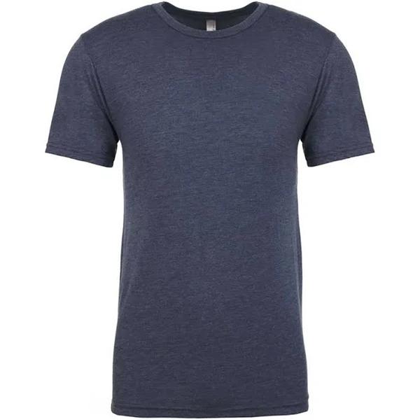 Next Level Mens Tri-Blend Crew Neck T-Shirt Indigo M