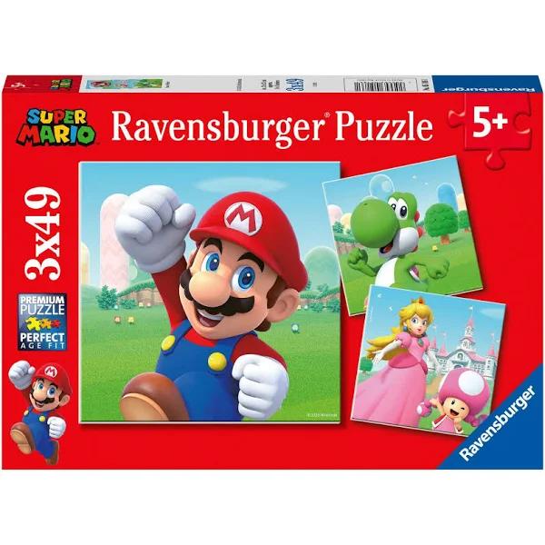 Ravensburger - Super Mario 3x 49 Piece Jigsaw Puzzle