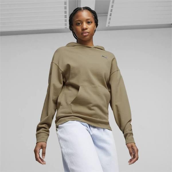 Better Essentials Women's Hoodie in Sand Dune, Size Small, Cotton by Puma