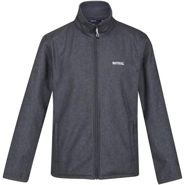 Regatta Mens Cera V Wind Resistant Soft Shell Jacket Seal Grey Marl L