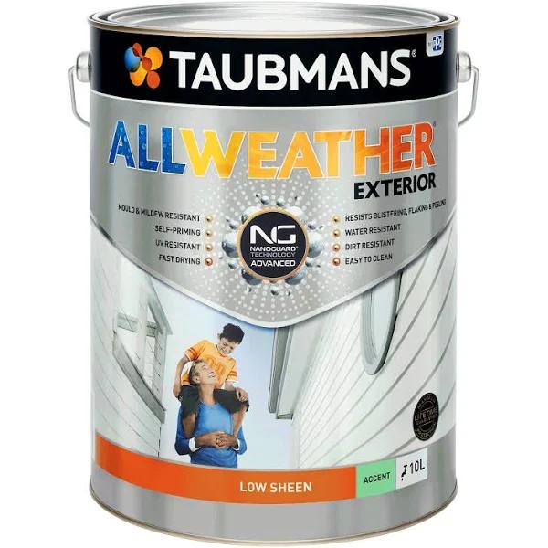 Taubmans 10L Accent Low Sheen All Weather Exterior Paint