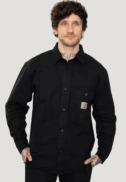 Carhartt WIP Reno Shirt Jac - Black Garment Dyed - XL - Men