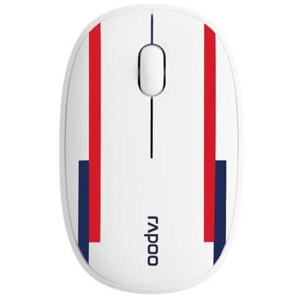 Rapoo Multi-Mode Wireless Mouse Bluetooth 3.0, 4.0 and 2.4G Fashionable and Portable, Removable Cover Silent Switche 1300 DPI England - World Cup