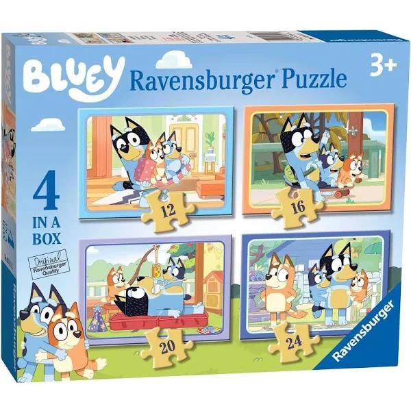 Ravensburger 4 in A Box Puzzle - Bluey Lets Do This