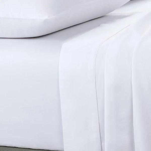 Manchester Collection | 400 Thread Count Fitted Sheet White Long Single Bed