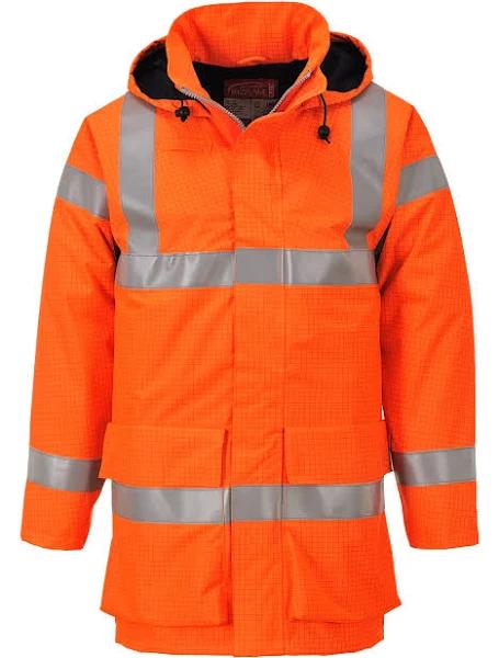 Portwest S774 Bizflame Rain Hi-Vis Multi Lite Jacket Orange