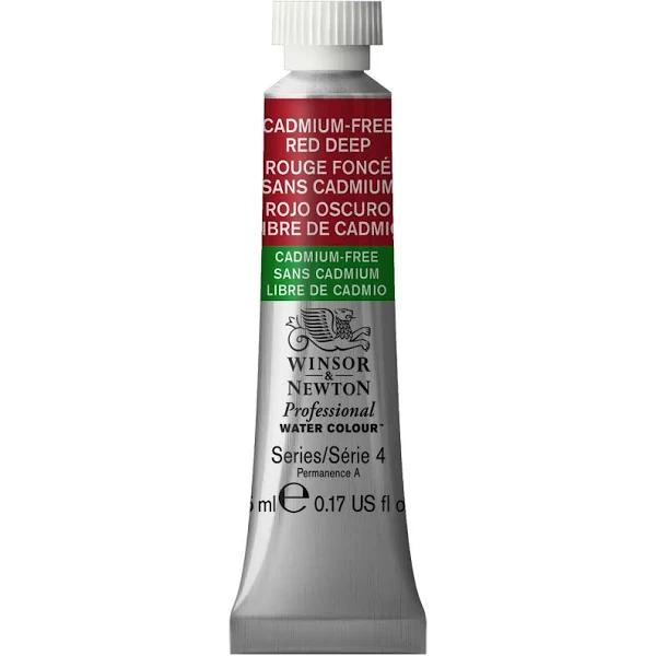 Winsor & Newton : Professional Watercolour : 5ml : Cadmium-Free Red Deep