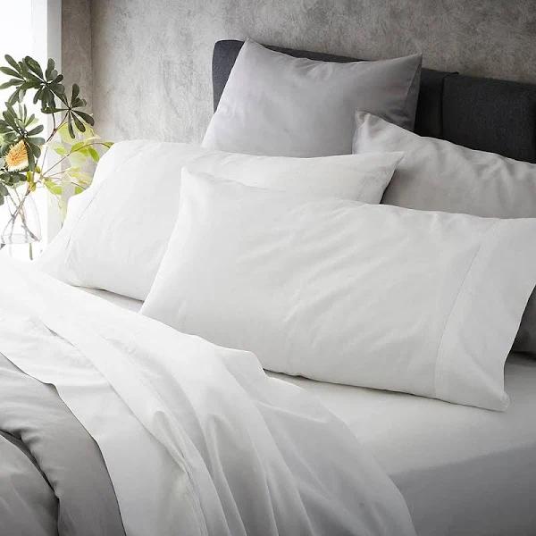 MyHouse Ashton Fitted Sheet Super King White