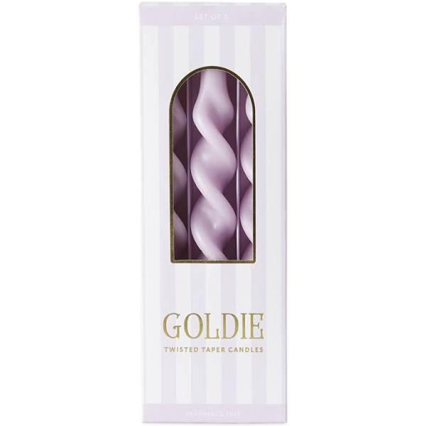 Adairs Goldie Lilac Taper Candles 3 Pack