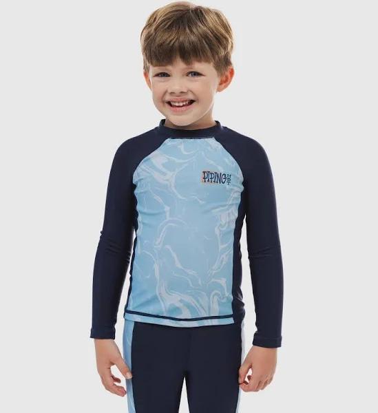 Piping Hot Long Sleeve Swim Rash Vest