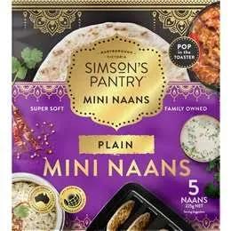 Simson's Pantry Mini Naans Plain 5 Pack