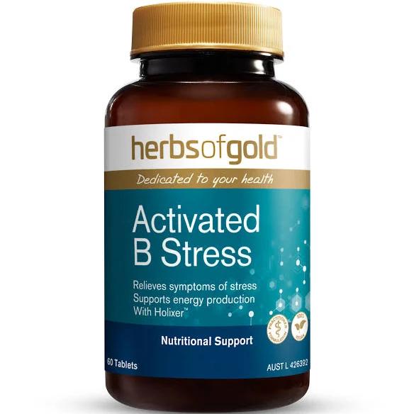 Herbs of Gold Activated B Stress 30 Tablets