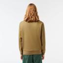 Lacoste Men's Classic Fit Crew Neck Fleece Sweatshirt Brown Size M