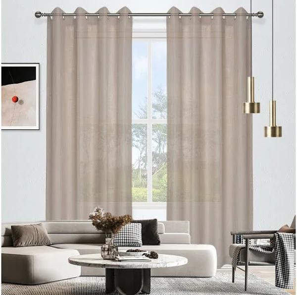 Harper Sheer Eyelet Curtain 220cm or 250cm Drop