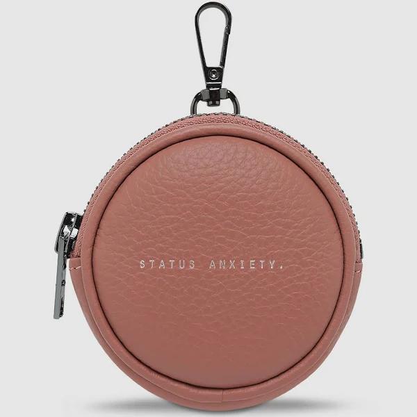 Go with Me Women's Dusty Rose Leather Pouch | Status Anxiety