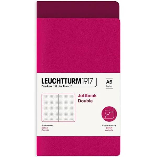 Leuchtturm1917 Jottbook Double Pocket Berry & Port Red Plain