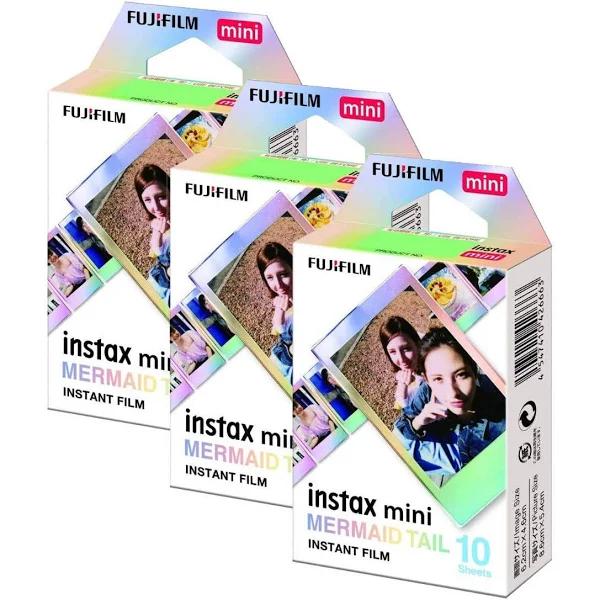 Fujifilm Instax Mini Mermaid Tail Film 10 Pack (Triple Pack)