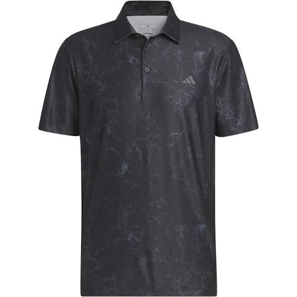 adidas-Ultimate365 Print Golf Polo Shirt-Men-Black-XL