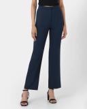 Forcast Women's Kiley Straight Pants - Navy AU Size 12 - AfterPay & zipPay Available