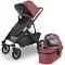 UPPAbaby Vista V2 Stroller - Rosewood Mélange/Carbon/ Saddle Leather (Lucy)