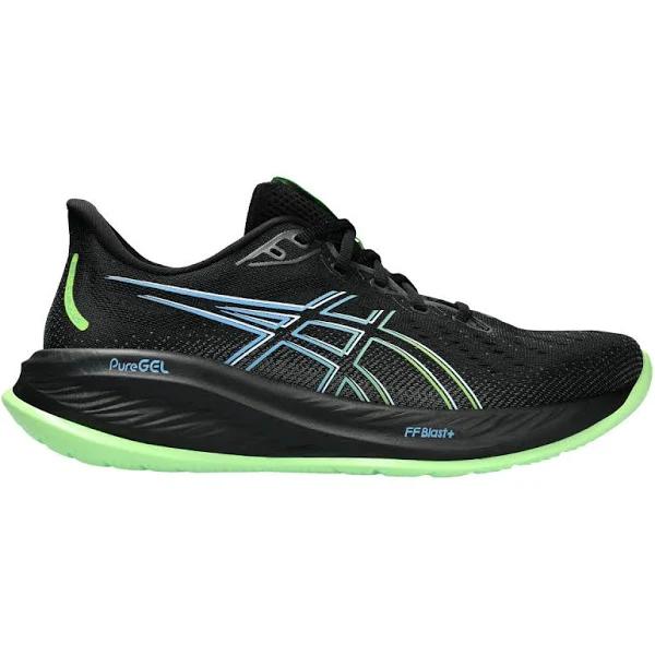 ASICS Gel Cumulus 26 Mens Running Shoes Black/Green US 12