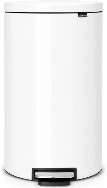 Brabantia Flatback - Pedal Bin White 30 Litre