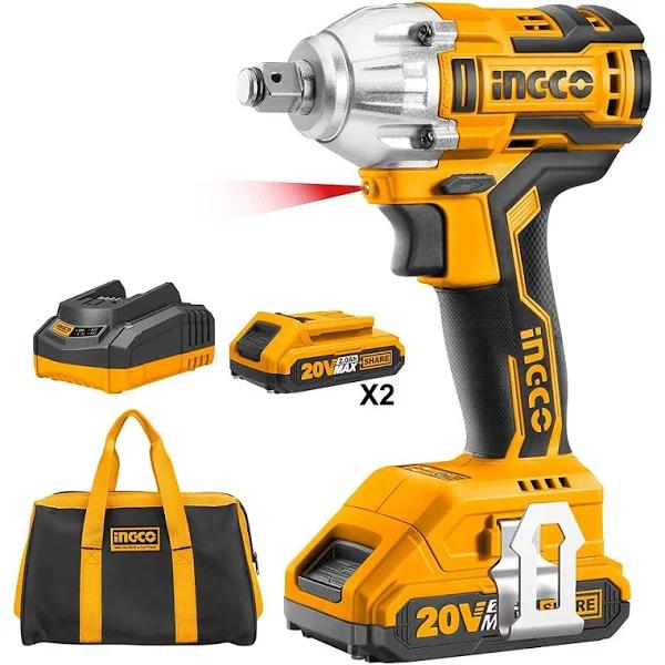 INGCO Li-ion Brushless Impact Driver 20V Kit - CIRLI2002S