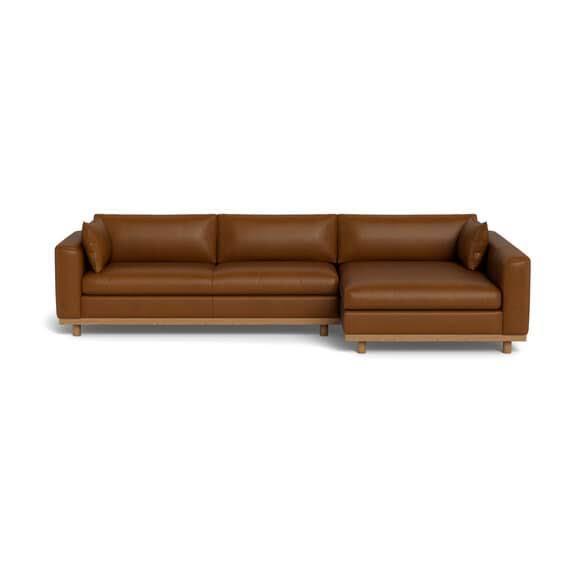 Daphne Leather Modular Sofa Brandy by Freedom