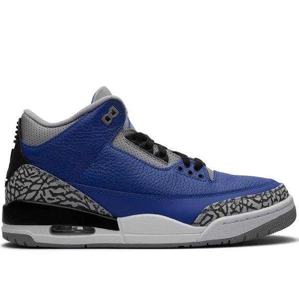 Jordan - Air Jordan 3 Retro Blue Cement Sneakers - Unisex - Rubber/Leather/Polyester/Rubber - 15